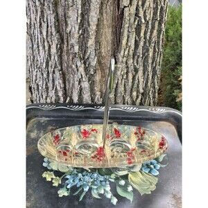 Ricardo Marzi Camdle Resin Natural Flower Italy Wheat And Flower Candle Holder